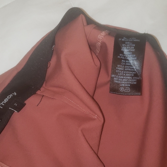 Theory pants, size 2 stretch - Picture 7 of 8